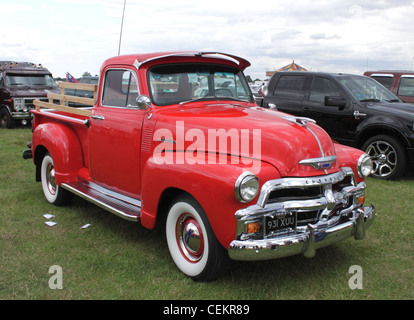 1950er Jahre Chevrolet 3100 Pick-up LKW am White Waltham Retro Festival Classic Car Rallye 2011 Stockfoto