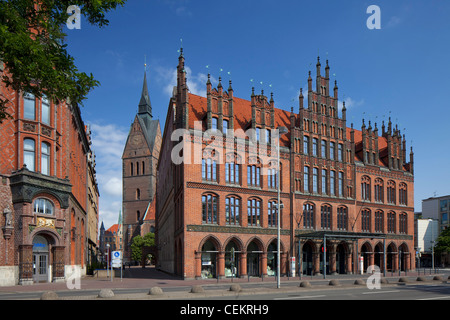 Das alte Rathaus / Altes Rathaus in Hannover, Niedersachsen, Deutschland zu senken Stockfoto