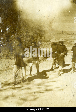 308. Bombergruppe, 14. Army Air Force, China Birma Indien, dem zweiten Weltkrieg WWII. Chinesen in Straße, china Stockfoto