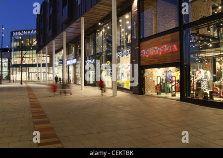 Das Rock-Einkaufszentrum Bury Stockfoto