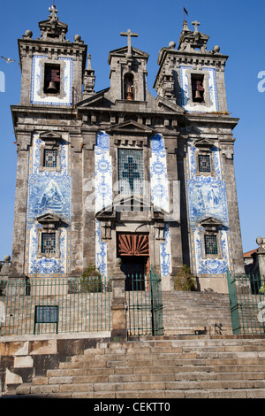 Portugal, Porto, die Kirche Saint IIdefonso, West-Fassade Stockfoto