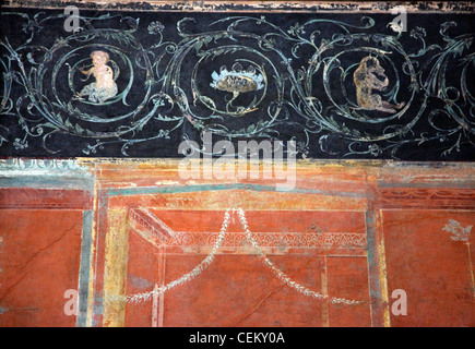 Italien, Naples Nationales Archäologisches Museum von Pompeji, Isis-Tempel, Portico, Dekoration
