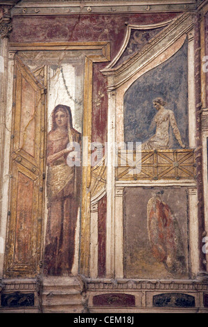 Italien, Neapel, Naples Nationales Archäologisches Museum, aus Boscoreale, theatralische Dekoration Italien, Neapel, Naples Nationales Archäologisches Museum, aus Boscoreale, theatralische Dekoration