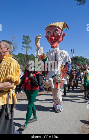 Der jährliche Hoggetowne mittelalterlichen Jahrmarkt in Gainesville Florida Stockfoto