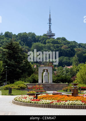 Miskolc - eine mittelgroße Stadt im nördlichen Teil von Ungarn. Stockfoto