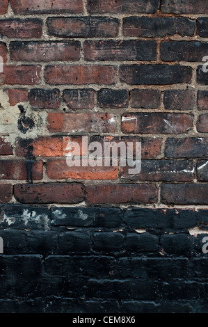 Eine alte Mauer in Hoboken, NJ Stockfoto