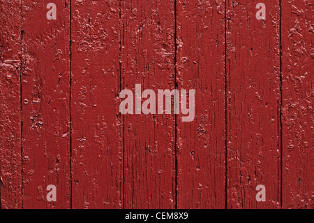 rote Farbe auf Holz Stockfoto