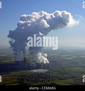 Luftaufnahme von Drax Power Station, North Yorkshire Stockfoto