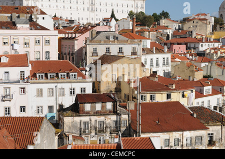 Alfama Viertel besondere Landschaft Belvedere Lissabon Stockfoto