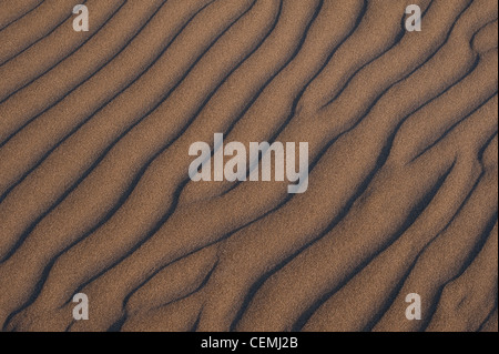 Sand Muster entlang der Küste des Pazifischen Ozeans Stockfoto