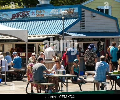 Barb Platz in Fishermans Wharf Victoria auf Vancouver Island in Kanada Stockfoto