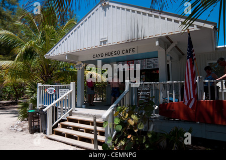 Cayo Hueso Café am Strand von Zachary Taylor Park, Key West, Florida Stockfoto