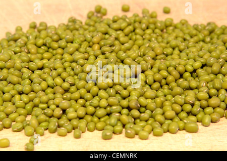 Eine Nahaufnahme der os farbige trockener Sojabohnen Stockfoto