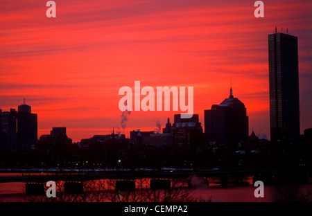 MITS Pierce Bootshaus und Bostons Back Bay Stockfoto