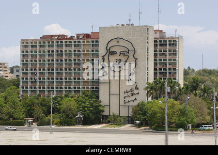 Havanna: Plaza De La Revolucion - Ministerio del Interior Stockfoto