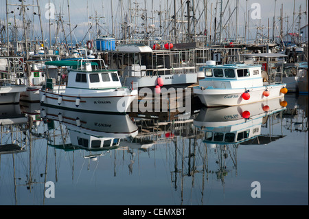 Der Fischerhafen am French Creek auf Vancouver Island, British Coumbia, Kanada.  SCO 8013 Stockfoto