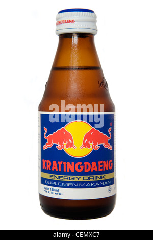 Das original red Bull Krating Daeng aus Indonesien Südost-Asien Stockfoto