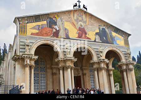 Kirche aller Nationen, römisch-katholische Kirche auf dem Ölberg, Jerusalem Stockfoto