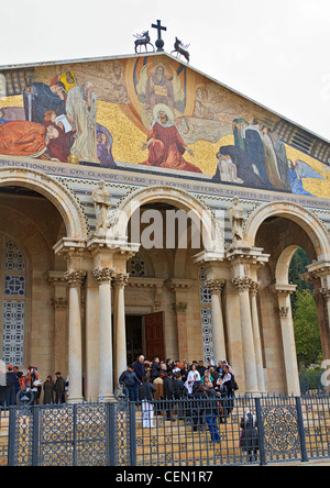 Kirche aller Nationen, römisch-katholische Kirche auf dem Ölberg, Jerusalem Stockfoto