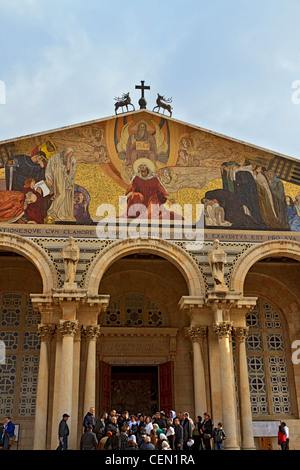 Kirche aller Nationen, römisch-katholische Kirche auf dem Ölberg, Jerusalem Stockfoto