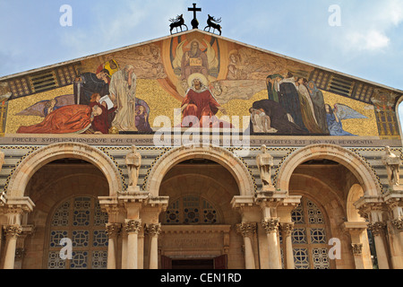 Kirche aller Nationen, römisch-katholische Kirche auf dem Ölberg, Jerusalem Stockfoto