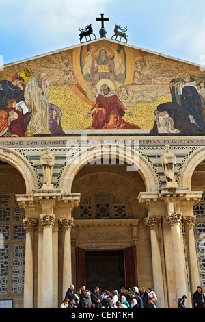 Kirche aller Nationen, römisch-katholische Kirche auf dem Ölberg, Jerusalem Stockfoto