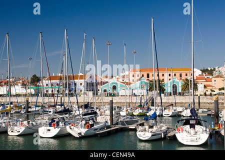 Doca Bom Sucesso, Belém, Lissabon, Portugal. Stockfoto