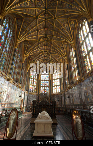 England, Berkshire, Windsor, Windsor Castle, Interieur der Albert Memorial Chapel Stockfoto