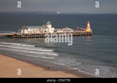 England, Hampshire, Bournemouth, Bournemouth Pier Stockfoto