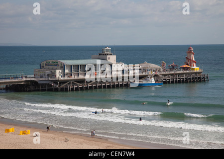 England, Hampshire, Bournemouth, Bournemouth Pier Stockfoto
