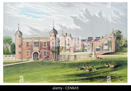 Charlecote Park, ein Herrenhaus in der Nähe von Stratford-upon-Avon aus