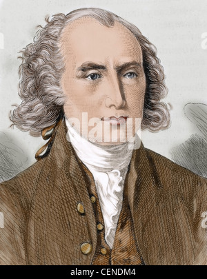 James Madison (1751-1836). US-amerikanischer Politiker und politischer Theoretiker. Vierter Präsident der USA (1809 – 1817). Stockfoto