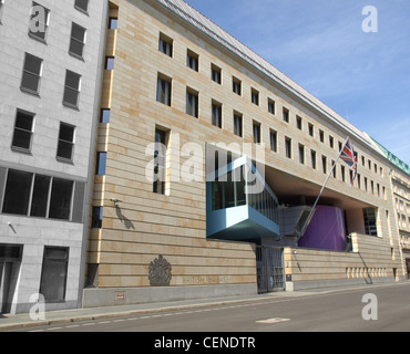 Ansicht der britischen Botschaft in Berlin, Deutschland Stockfoto