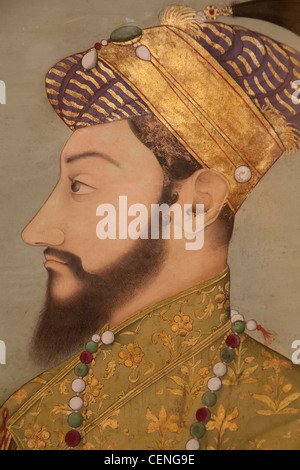 Prinzen Aurangzeb Mughal Gericht - das Ashmolean Museum, Oxford Stockfoto