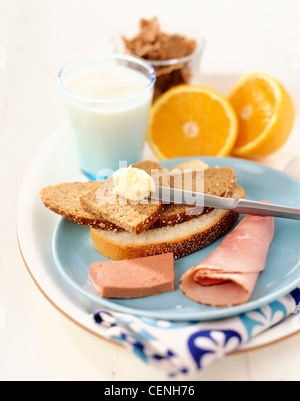 Leckere Diät kombinieren Ihren Tag richtig und schon bald Sie leckere finden Gerichte, dass Arbeit Justyou Frühstück: 1,5 Stockfoto