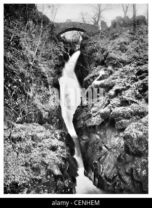 Aira Force Wasserfall englischen Lake District Cumbria England UK Aira Beck Stybarrow Dodd Ullswater See Dichter William Wordsworth Stockfoto