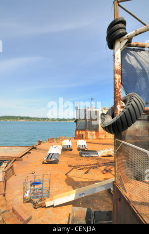 Teil von einem Trockendock zur Reparatur von Schiffen eingesetzt. Stockfoto