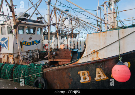 Vertäut schottischen Fischtrawler in Kirkcudbright Stockfoto