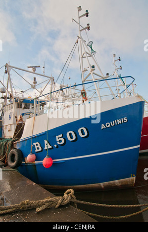 Vertäut schottischen Fischtrawler in Kirkcudbright Stockfoto