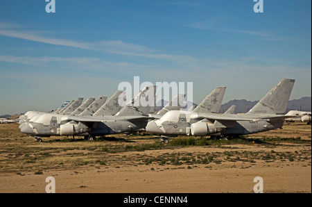 Military Aircraft Storage und Schrottplatz Stockfoto