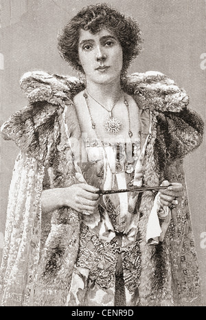 Frau Patrick Campbell, geb. Beatrice Stella Tanner, 1865-1940. Britische Schauspielerin. Stockfoto