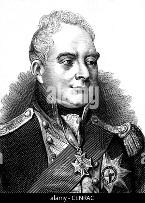 Wilhelm IV. (1765-1837) König von Großbritannien ab 1830 Holzstich Ende des XIX. Jahrhunderts - London Stockfoto