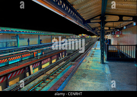 U-Bahn-Plattform abstrakt Stockfoto