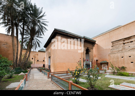 Gründe für die Saadian Gräber, Marrakesch, Marokko, Nordafrika Stockfoto