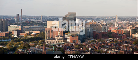 Erhöhte Ansicht von Gebäuden in einer Stadt, Boston, Massachusetts, USA Stockfoto