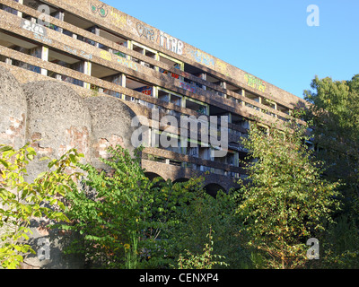 Ruinen der St. Peter Seminary, ikonischen neuen Brutalist Gebäude in Cardross nr Glasgow, Schottland Stockfoto