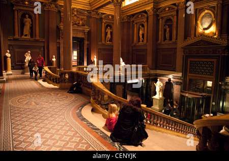 Der reich verzierte Eingangshalle, das Fitzwilliam Museum, Cambridge UK Stockfoto