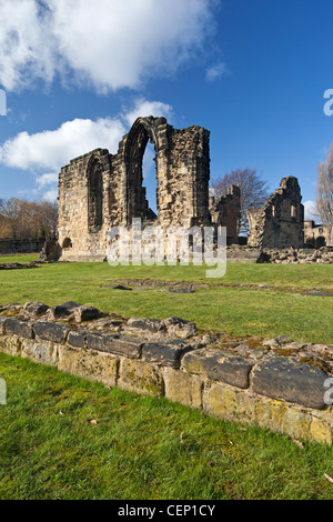 Mönch Bretton Priory die Ruinen eines Klosters Cluniac am Lundwood Monk Bretton in der Nähe von Barnsley South Yorkshire UK Stockfoto