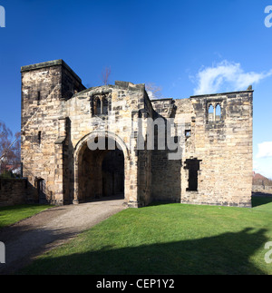 Das Torhaus der Mönch Bretton Priorat die Ruinen eines Klosters Cluniac am Lundwood Monk Bretton in der Nähe von Barnsley South Yorkshire UK Stockfoto