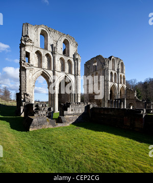 Die Ruinen von Roche Abbey, ein Zisterzienser Kloster gegründet 1147 an Maltby nahe Rotherham, South Yorkshire, Großbritannien Stockfoto